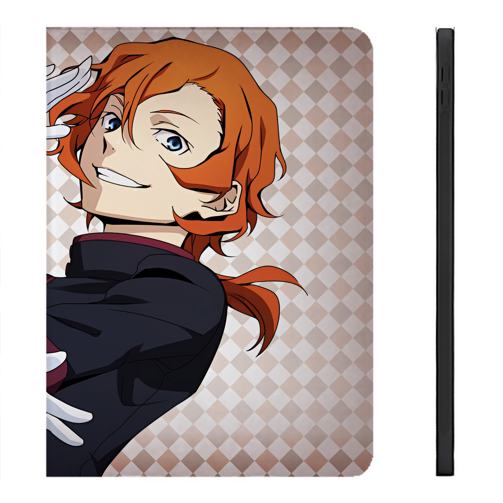 （画像用） 文豪ストレイドッグス Bungo Stray Dogs IPadケース ペンホルダー付き ブックスタイルデザイン